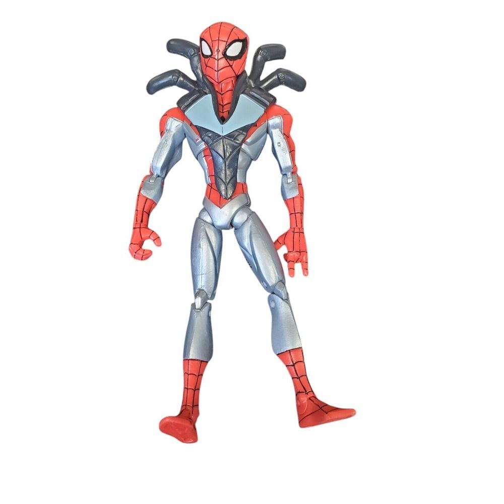 The Spectacular Spider-man Animated Series 2008 RARE Silver Red Action Figure
